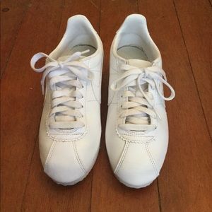 Nike Cortez leather shoes white women 7us